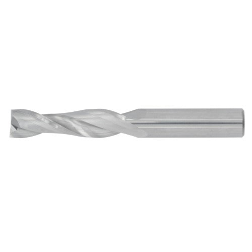 1/4" 2Flute 1-1/8"LOC 3"OAL 1/4"Shk Round Shank Square Uncoated Carbide End Mill (GP)