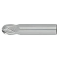 3/4" 4Flute 1"LOC 3"OAL 3/4"Shk Round Shank Ball Nose Uncoated Carbide End Mill (GP)