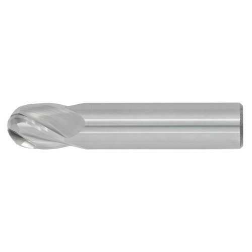 1/2" 4Flute 5/8"LOC 2-1/2"OAL 1/2"Shk Round Shank Ball Nose Uncoated Carbide End Mill (GP)