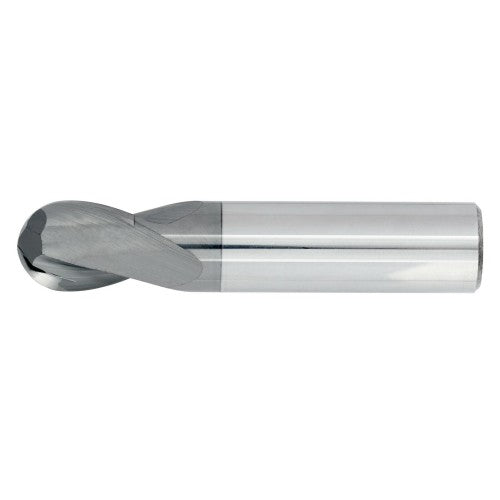 1/16" 2Flute 1/8"LOC 1-1/2"OAL 1/8"Shk Round Shank Ball Nose TiALN Carbide End Mill (GP)