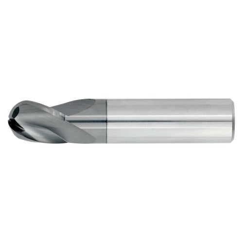 5/8" 3Flute 3/4"LOC 3"OAL 5/8"Shk Round Shank Ball Nose TiALN Carbide End Mill (GP)