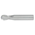 13/16" 2Flute 1-1/2"LOC 4"OAL 7/8"Shk Round Shank Ball Nose Uncoated Carbide End Mill (GP)