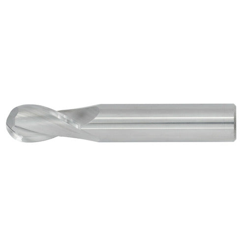 23/64" 2Flute 7/8"LOC 2-1/2"OAL 3/8"Shk Round Shank Ball Nose Uncoated Carbide End Mill (GP)