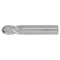7/16" 4Flute 1"LOC 2-1/2"OAL 7/16"Shk Round Shank Ball Nose Uncoated Carbide End Mill (GP)