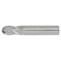 1/8" 4Flute 1/2"LOC 1-1/2"OAL 1/8"Shk Round Shank Ball Nose Uncoated Carbide End Mill (GP)