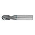 39/64" 2Flute 1-1/4"LOC 3-1/2"OAL 5/8"Shk Round Shank Ball Nose TiALN Carbide End Mill (GP)