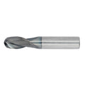 1" 2Flute 1-1/2"LOC 4"OAL 1"Shk Round Shank Ball Nose TiALN Carbide End Mill (GP)