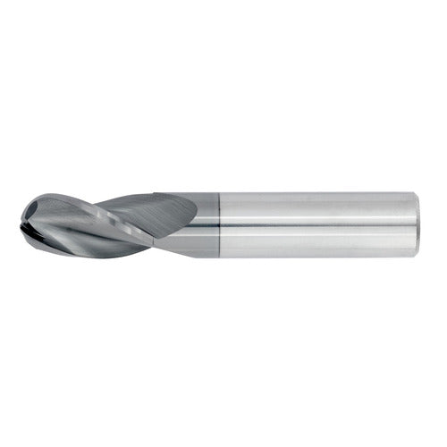 31/32" 3Flute 1-1/2"LOC 4"OAL 1"Shk Round Shank Ball Nose TiALN Carbide End Mill (GP)