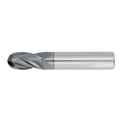 39/64" 4Flute 1-1/4"LOC 3-1/2"OAL 5/8"Shk Round Shank Ball Nose TiALN Carbide End Mill (GP)