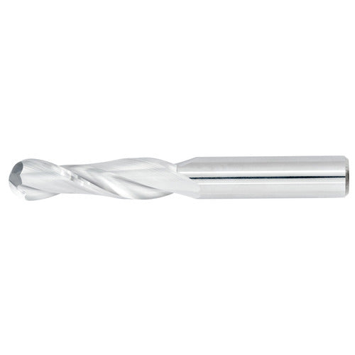 1" 2Flute 2-1/4"LOC 5"OAL 1"Shk Round Shank Ball Nose Uncoated Carbide End Mill (GP)