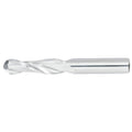 7/16" 2Flute 2"LOC 4"OAL 7/16"Shk Round Shank Ball Nose Uncoated Carbide End Mill (GP)