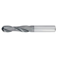 1/8" 2Flute 3/4"LOC 2-1/2"OAL 1/8"Shk Round Shank Ball Nose TiALN Carbide End Mill (GP)