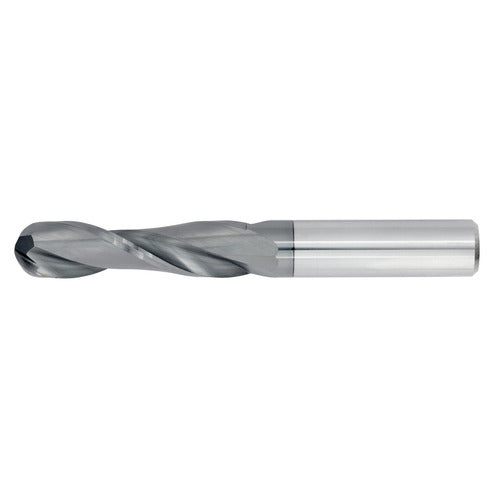 3/4" 2Flute 2-1/4"LOC 5"OAL 3/4"Shk Round Shank Ball Nose TiALN Carbide End Mill (GP)