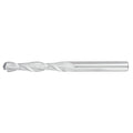 1" 2Flute 3"LOC 6"OAL 1"Shk Round Shank Ball Nose Uncoated Carbide End Mill (GP)