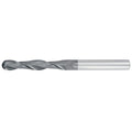 3/16" 2Flute 1-1/8"LOC 3"OAL 3/16"Shk Round Shank Ball Nose TiALN Carbide End Mill (GP)