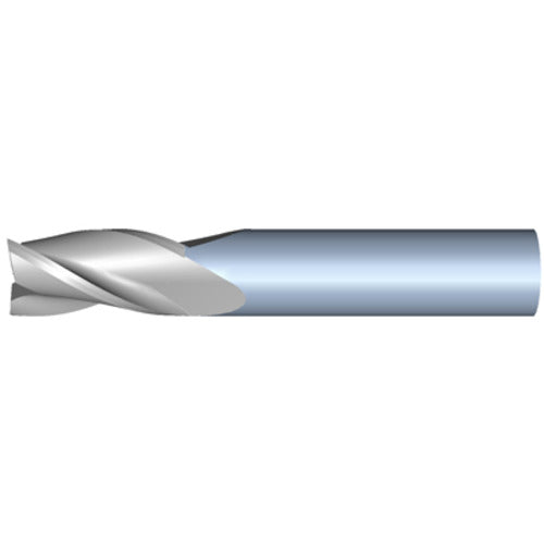 3.5mm 3Flute 12mmLOC 50mmOAL 4mmShk Round Shank Square Uncoated Carbide End Mill (GP)