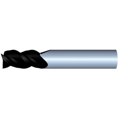 4.5mm 3Flute 14mmLOC 50mmOAL 5mmShk Round Shank Square TiALN Carbide End Mill (GP)