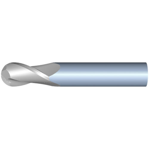 3.5mm 2Flute 12mmLOC 50mmOAL 4mmShk Round Shank Ball Nose Uncoated Carbide End Mill (GP)