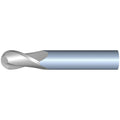 1mm 2Flute 3mmLOC 38mmOAL 1mmShk Round Shank Ball Nose Uncoated Carbide End Mill (GP)