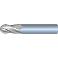 5mm 4Flute 16mmLOC 50mmOAL 5mmShk Round Shank Ball Nose Uncoated Carbide End Mill (GP)