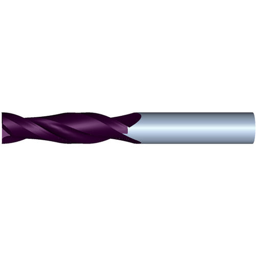 5mm 2Flute 25mmLOC 75mmOAL 5mmShk Round Shank Square TiALN Carbide End Mill (GP)