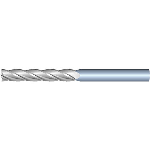 10mm 4Flute 75mmLOC 150mmOAL 10mmShk Round Shank Square Uncoated Carbide End Mill (GP)