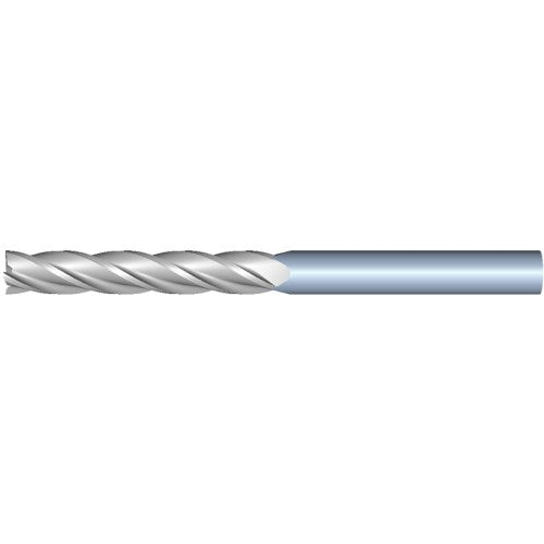 6mm 4Flute 50mmLOC 100mmOAL 6mmShk Round Shank Square Uncoated Carbide End Mill (GP)