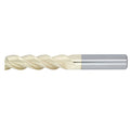 3/4" 3Flute 2-1/4"LOC 5"OAL 3/4"Shk Round Shank .030 Corner Radius ZrN Carbide End Mill with Chipbreaker Medium/Rougher (UHPA)