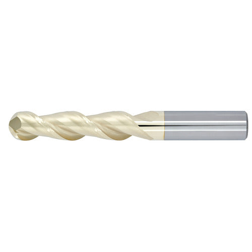 3/8" 2Flute 1-1/8"LOC 3"OAL 3/8"Shk Round Shank Ball Nose ZrN Carbide End Mill Medium/Finisher (UHPA)