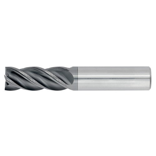 1/8" 4Flute 1/2"LOC 1-1/2"OAL 1/8"Shk Round Shank Square TiALN Carbide End Mill (HP)