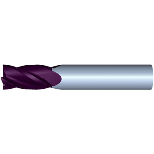 5/8" 4Flute 1-1/4"LOC 3-1/2"OAL 5/8"Shk Round Shank .125 Corner Radius TiALN Carbide End Mill (UHP)