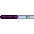 1/2" 4Flute 2"LOC 4"OAL 1/2"Shk Weldon Shank Ball Nose TiALN Carbide End Mill (UHP)