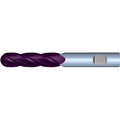1" 4Flute 2-1/4"LOC 5"OAL 1"Shk Weldon Shank Ball Nose TiALN Carbide End Mill (UHP)