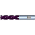 1/4" 4Flute 1-1/8"LOC 3"OAL 1/4"Shk Weldon Shank .020 Corner Radius TiALN Carbide End Mill (HP)