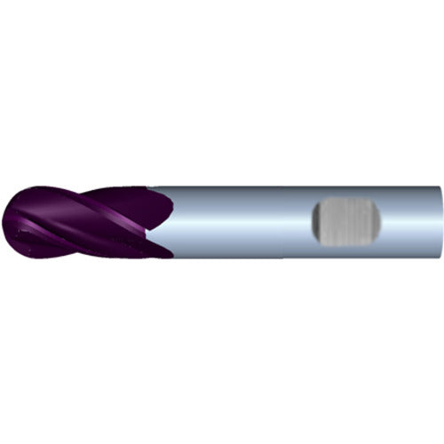 3/4" 4Flute 1-1/2"LOC 4"OAL 3/4"Shk Weldon Shank Ball Nose TiALN Carbide End Mill (HP)