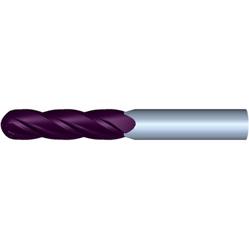5/8" 4Flute 2-1/4"LOC 5"OAL 5/8"Shk Round Shank Ball Nose TiALN Carbide End Mill (HP)