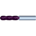 1/4" 4Flute 1-1/8"LOC 3"OAL 1/4"Shk Round Shank Ball Nose TiALN Carbide End Mill (HP)