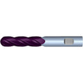 1" 4Flute 2-1/4"LOC 5"OAL 1"Shk Weldon Shank Ball Nose TiALN Carbide End Mill (HP)