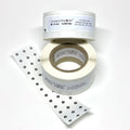 ST 015 6000 LIGHT - Standard White/Black Targets - 1.5 mm Diameter - Light Adhesive - 6000 per Roll