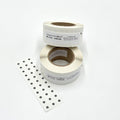ST 015 6000 STRONG - Standard White/Black Targets - 1.5 mm Diameter - Strong Adhesive - 6000 per Roll