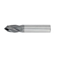 3/8" 4Flute 1"LOC 2-1/2"OAL 3/8"Shk Round Shank 90 Degree TiALN Carbide End Mill Drill/Mill (GP)