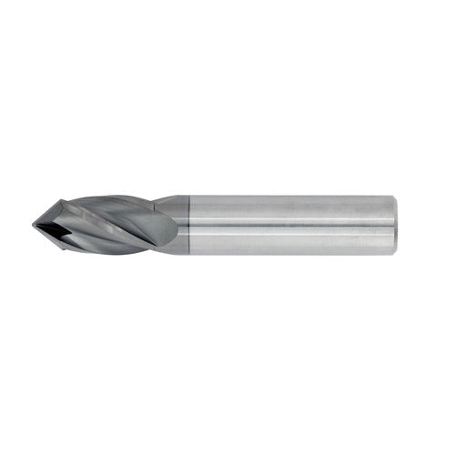 1/2" 4Flute 1"LOC 3"OAL 1/2"Shk Round Shank 90 Degree TiALN Carbide End Mill Drill/Mill (GP)
