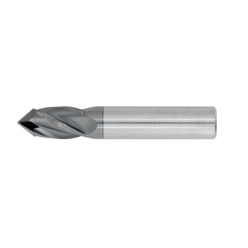 3/4" 4Flute 1-1/2"LOC 4"OAL 3/4"Shk Round Shank 90 Degree TiALN Carbide End Mill Drill/Mill (GP)