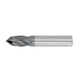 7/16" 4Flute 1"LOC 2-3/4"OAL 7/16"Shk Round Shank 90 Degree TiALN Carbide End Mill Drill/Mill (GP)