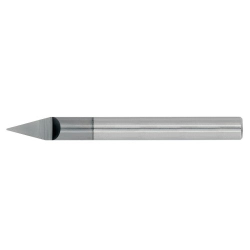 .010" 1Flute 1/2"LOC 2-1/2"OAL 1/4"Shk Round Shank 30 Degree TiALN Carbide End Mill Engraver (GP)