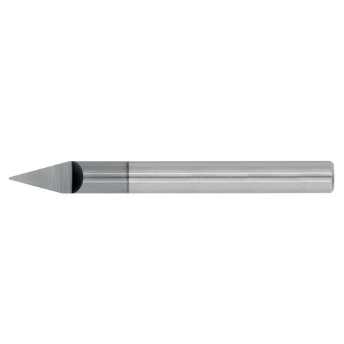 .010" 1Flute 1/2"LOC 2-1/2"OAL 1/4"Shk Round Shank 30 Degree TiALN Carbide End Mill Engraver (GP)