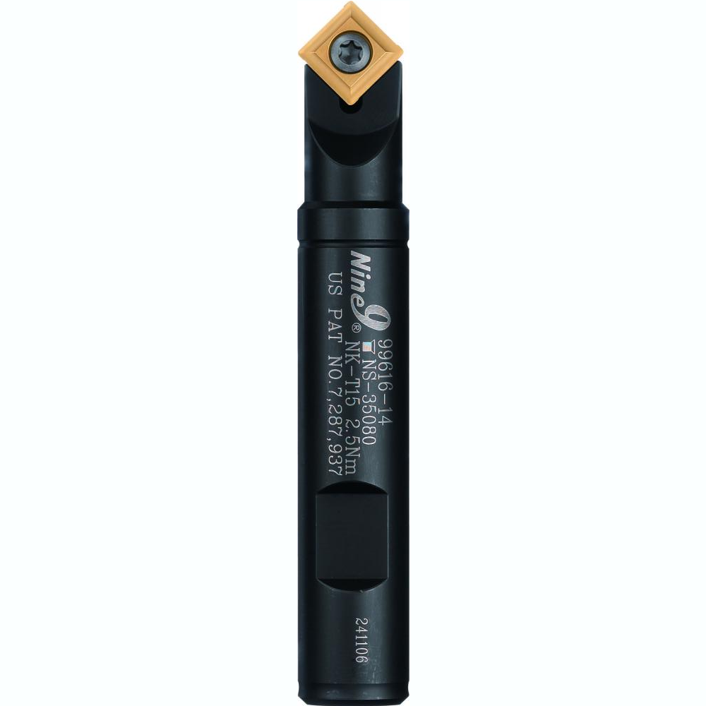 Nine9 Indexable NC Spot Drill Tool Holder With TiN Insert Fitted (00-99616-14-5/8-02S), 5/8" Shank