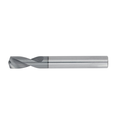 1/2" 2Flute 1"LOC 4"OAL 1/2"Shk Round Shank 145 Degree TiALN Carbide End Mill Spot Drill (GP)