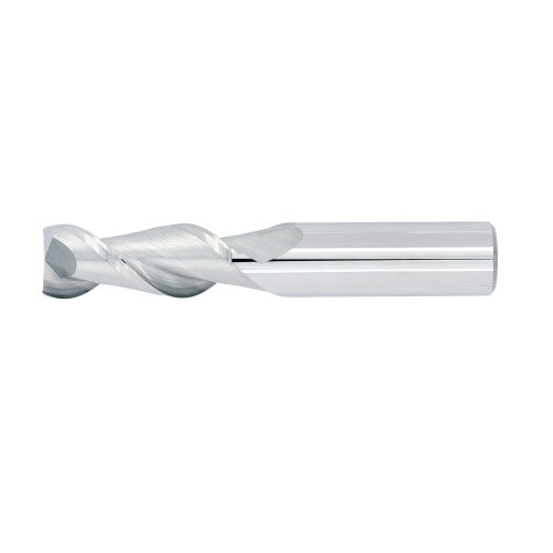 1/4" 2Flute 3/4"LOC 2-1/2"OAL 1/4"Shk Round Shank .020 Corner Radius Uncoated Carbide End Mill Medium/Finisher (UHPA)