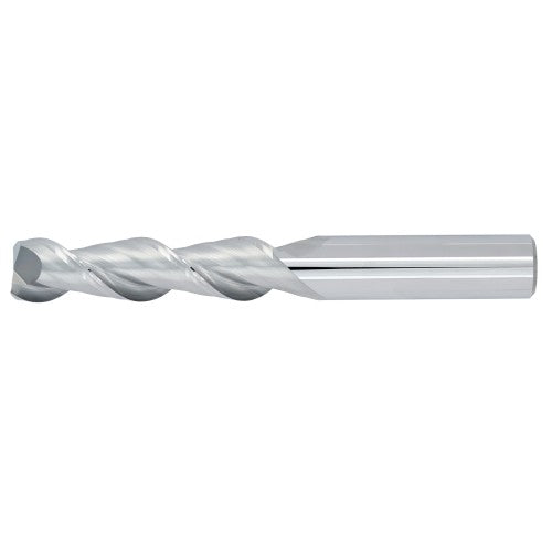 1/4" 2Flute 1-1/8"LOC 3"OAL 1/4"Shk Round Shank Square Uncoated Carbide End Mill Medium/Finisher (UHPA)